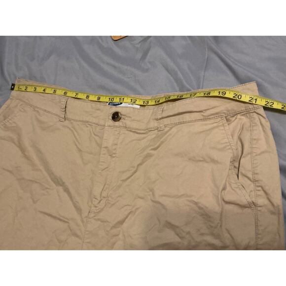Old Navy Shorts Beige Size 20 Cotton Chino Flat Front Pockets - Picture 5 of 7